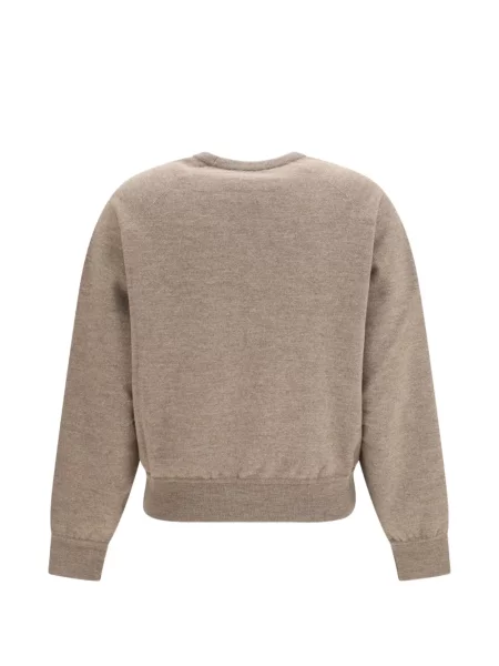 Pulover Loro Piana cu decolteu rotund maro