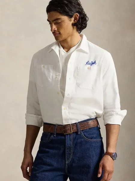 Polo Ralph Lauren HERRINGBONE CHINO-WVN-SHIRT koszula