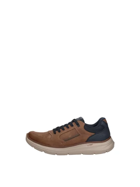 Sneakersy Rieker sznurowane brązowe