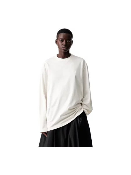 Top Y-3 z logo biały