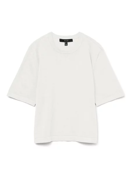Vero Moda Pulover Silje Oversize alb