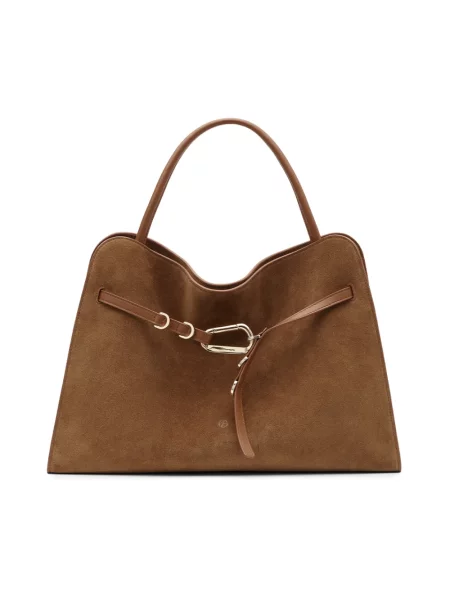 Torebka Francesco Biasia zamszowa brązowa