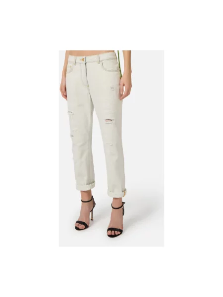 Jeansy Elisabetta Franchi białe