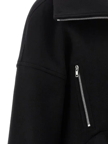 Palton Rick Owens de lână negru