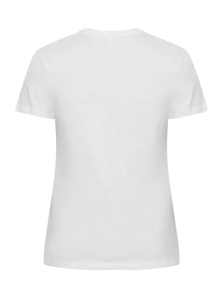 Clique Basic-T – koszulka z bawełny dopasowany krój – white biała