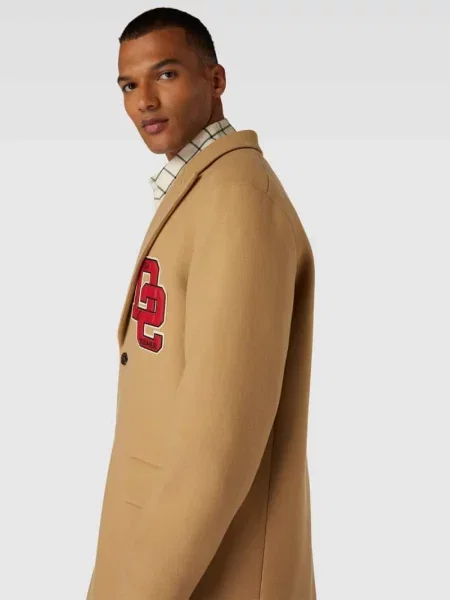 Płaszcz wełniany z z patką Dsquared2