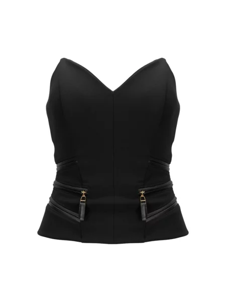 Top Elisabetta Franchi czarny