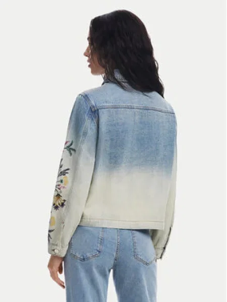 Jeansová bunda Desigual modrá