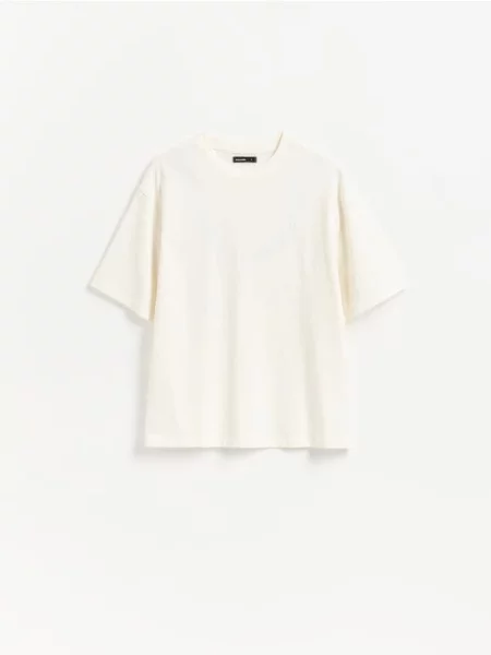 Reserved Tricou din crem
