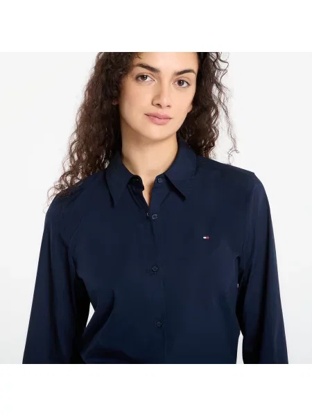 Strečová košile Tommy Hilfiger modrá