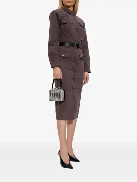 Rochie Self-portrait de costum maro