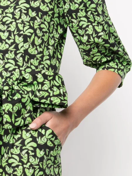 Rochie Lhd cu imagine de costum verde