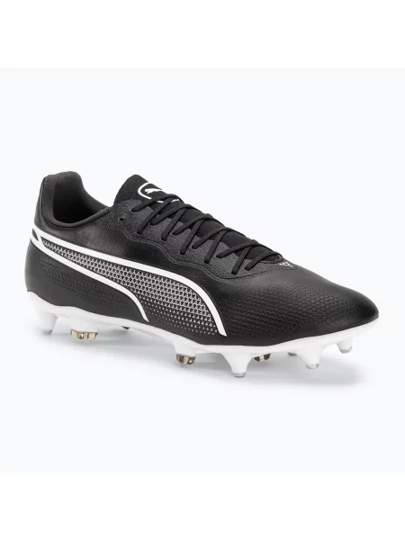 Ghete de fotbal pentru bărbați PUMA King Pro MXSG puma negru/puma alb