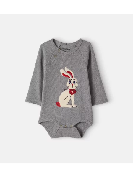 Gyerek body Mini Rodini szürke