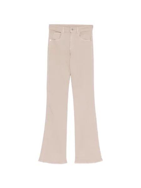 Blugi evazați Emporio Armani evazate roz