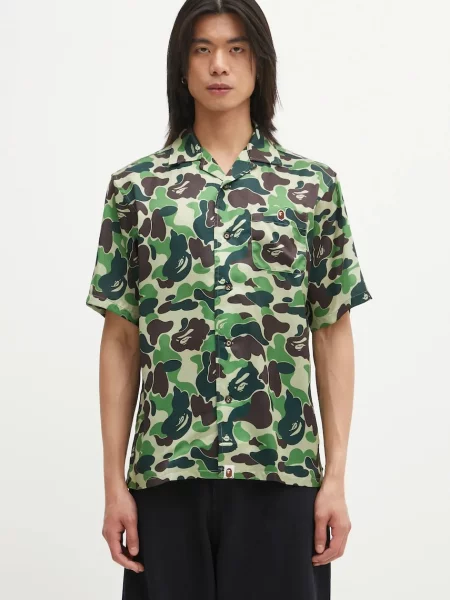 A Bathing Ape cămașă Camo verde