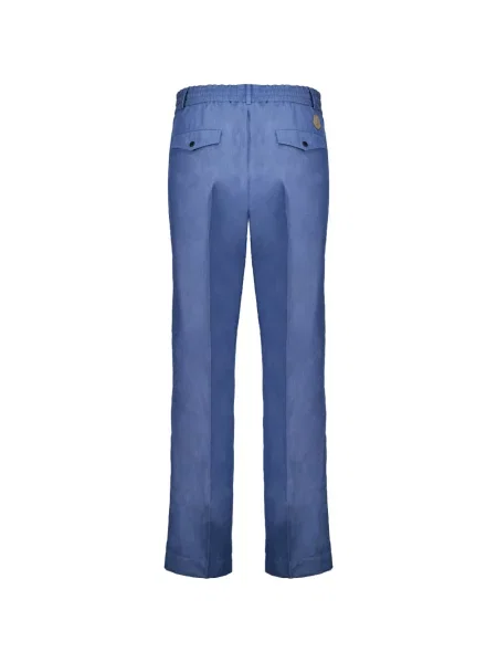 Pantaloni Moncler cu autograf albastru