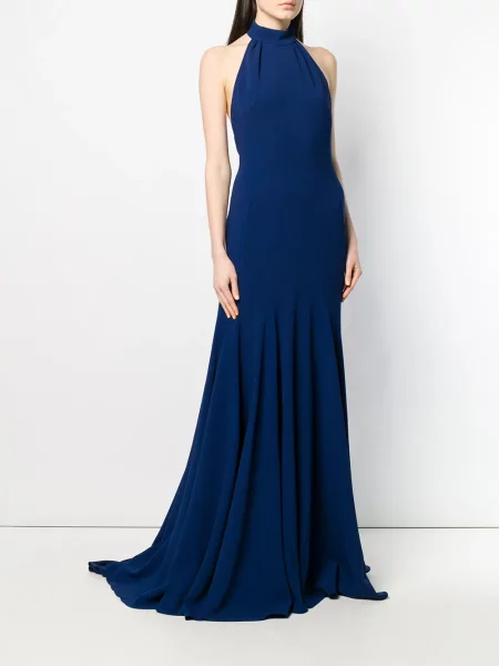 Sukienka wieczorowa Stella Mccartney garniturowa niebieska