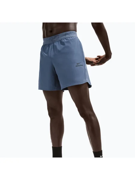 Pantaloni scurți pentru bărbați Nike Pro Training Dri-Fit 6" diffused blue/black negru
