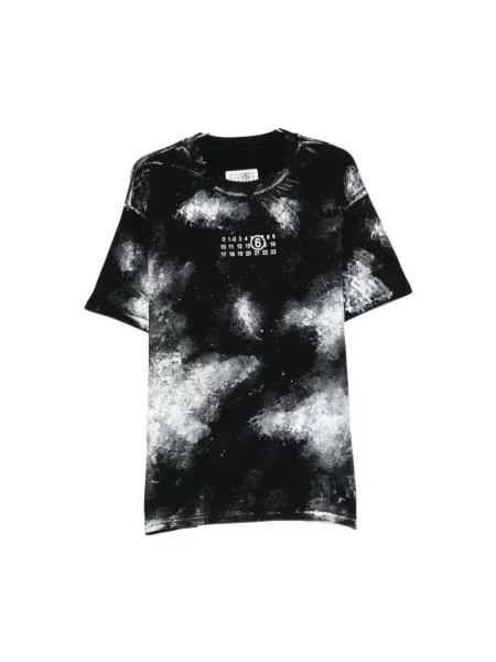 Koszulka polo Mm6 Maison Margiela czarna