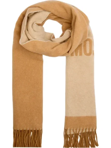 Moschino De lână șal bej