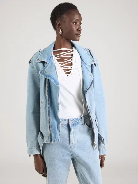 Moschino Jeans Prehodna jakna moder denim