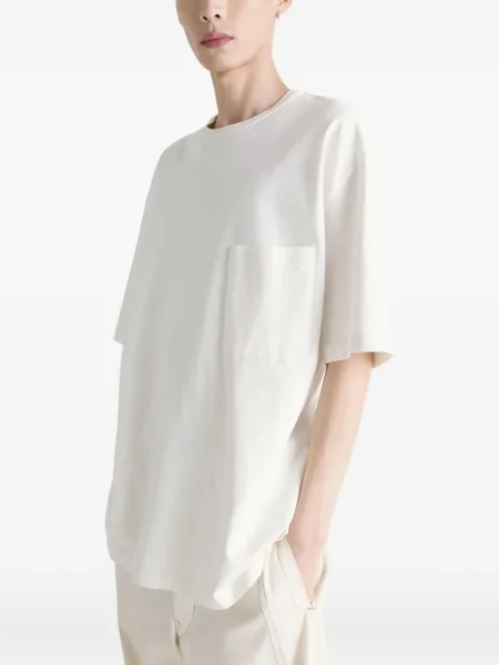 Tricou Lemaire din jerseu alb