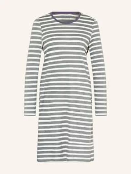 Schiesser Koszula Nocna Casual Essentials gruen biała