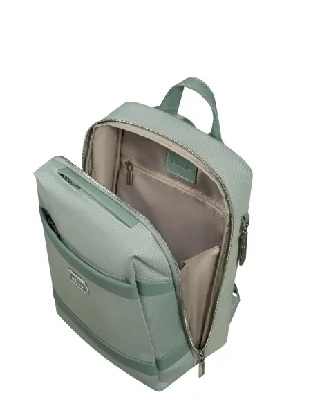 Кожаный повседневный рюкзак Samsonite зеленый