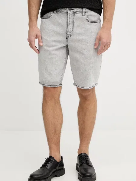 Armani Exchange szorty jeansowe szare