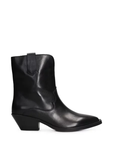 Botine Ash din piele negru