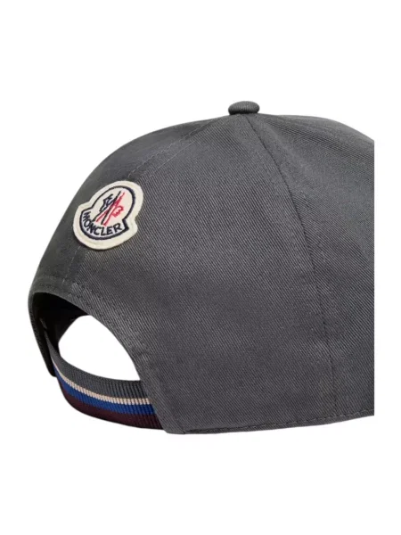 Czapka z daszkiem Moncler szara