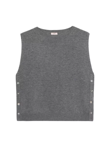 Kardigan Oltre wełniany szary