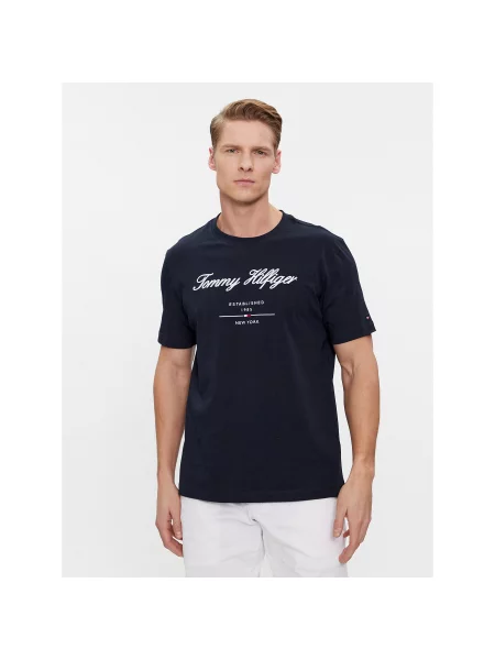 Majica Tommy Hilfiger tamnoplava