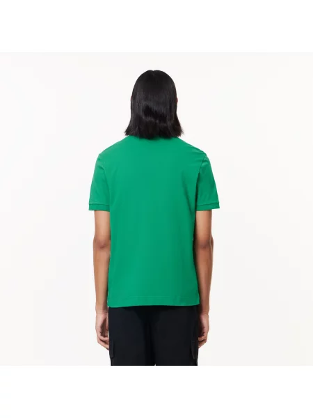 Lacoste Koszulka Polo Smart Paris Z Elastycznej Bawełny zielona