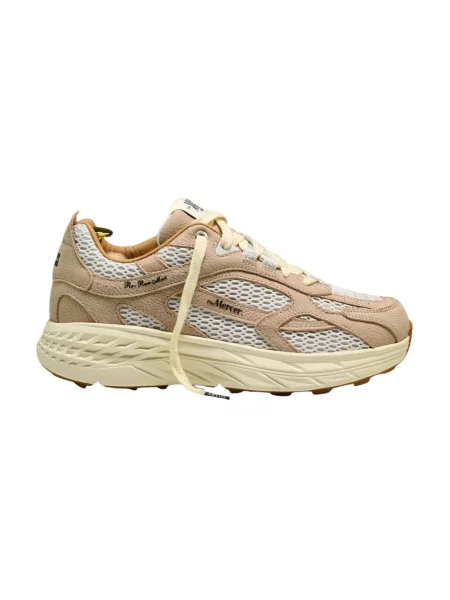 Buty do biegania The Mercer Brand skórzane do biegania beżowe