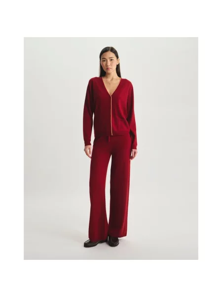 Sweter Ines De La Fressange Paris wełniany czerwony
