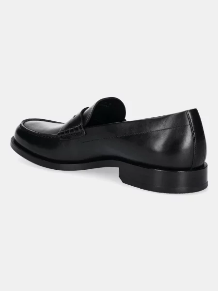 Kožené mokasíny BOSS Tayil-L černá