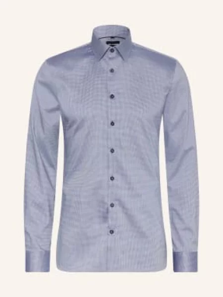 Olymp Koszula No. Six Super Slim blau granatowa