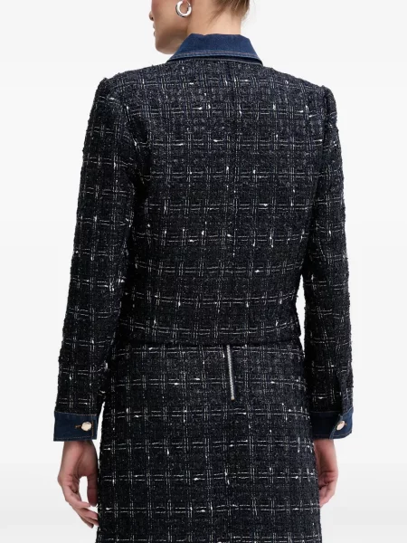 Geacă de blugi Morgan din tweed albastru