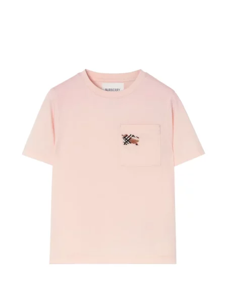 Marškinėliai Burberry rožinė