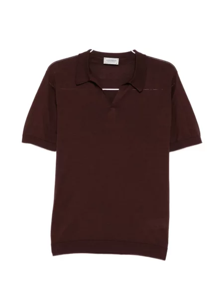 Gulerat cămașă John Smedley maro