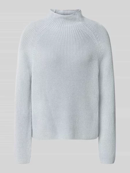 Sweter z czystej bawełny o kroju regular fit Marc O'polo niebieski
