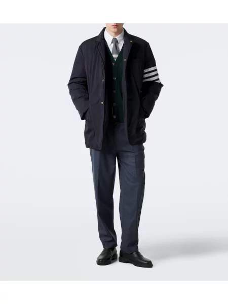 Vlnený kardigán Thom Browne zelená