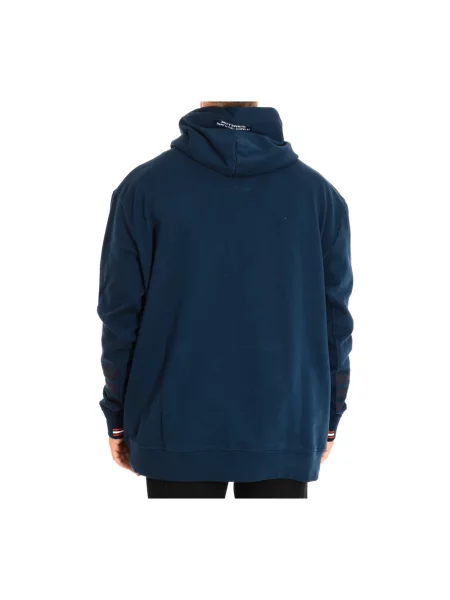 Bluza z kapturem La Martina z kapturem z logo niebieska