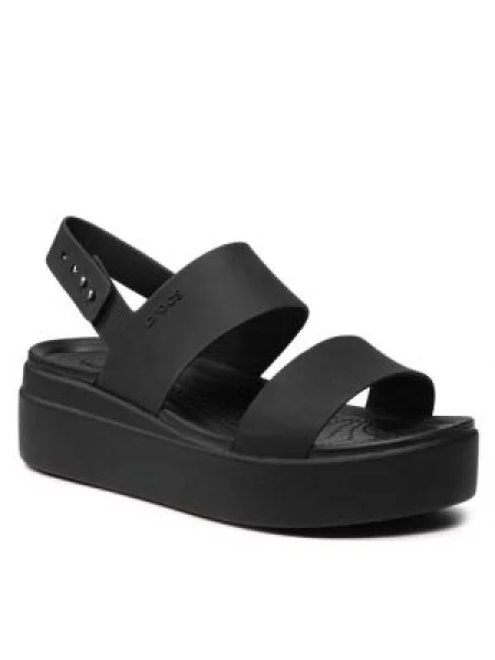 Crocs Sandale Brooklyn Low Wedge W crna