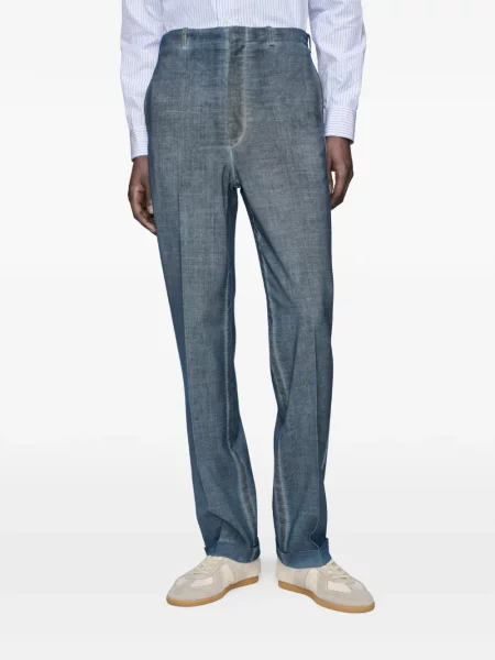 Pantaloni Maison Margiela albastru