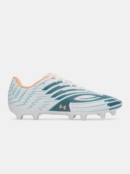 Fotbal botine Under Armour alb