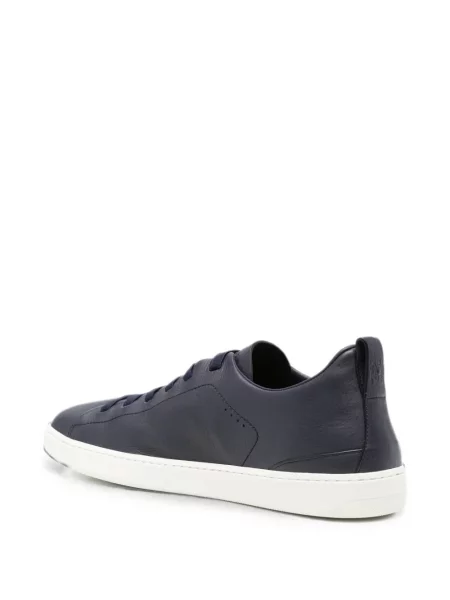 Fűzős bőr sneaker Church's kék