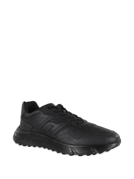 Sneakerși Hogan cu șireturi din dantelă negru